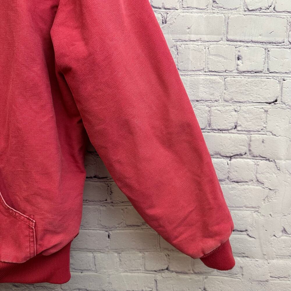 Vintage Carhartt Women's Hooded Active Jacket Crapapple Pink Size Large RARE - Picture 4 of 13